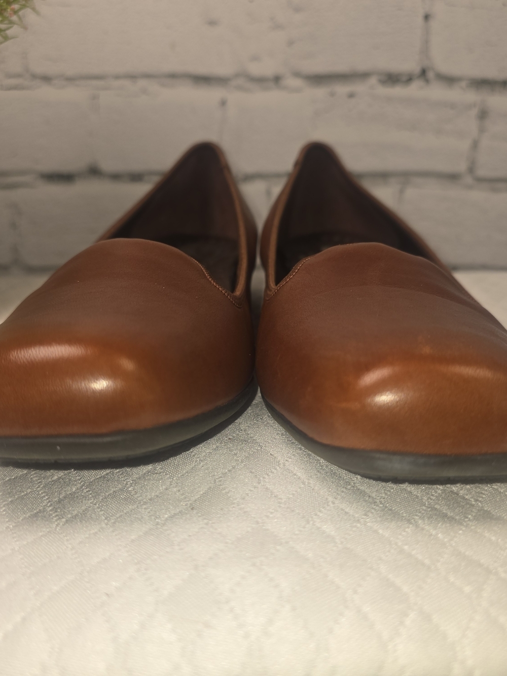 WOMENS TROTTERS SIMONA COGNAC SLIP ON SHOE LOAFERS LEATHER CASUAL SIZE 11 - Picture 7 of 12